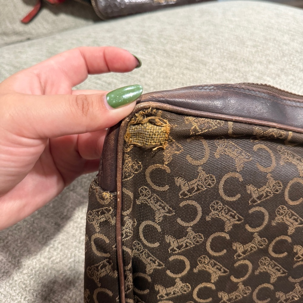 Celine Brown Monogram Toiletry Bag - image 4